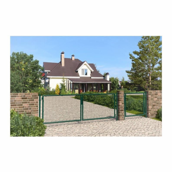 Brána GARDEN CENTRUM, 400×115 cm, zelená