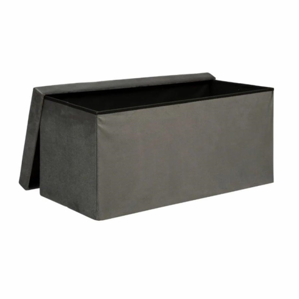 Pouffe Atmosphera, šedá, 76 cm x 38 cm x 38 cm