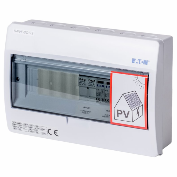 Solarmi DC1T2 osazený rozvaděč pro fotovoltaiku, svodič, ...