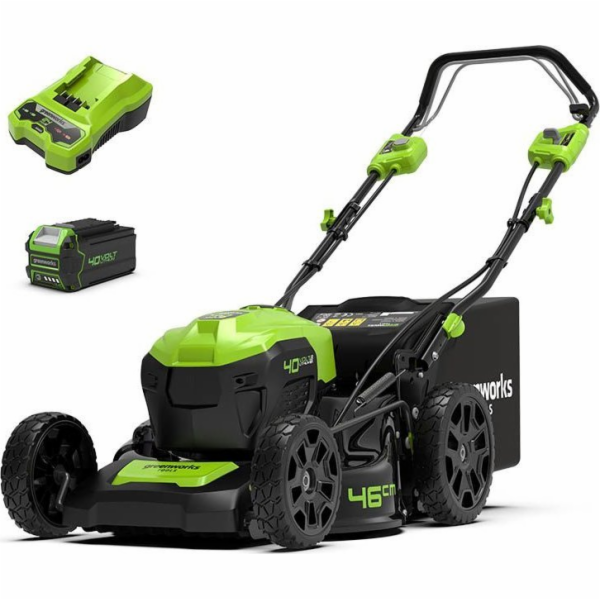 Cordless mower with drive 40V 4Ah 46 cm Greenworks GD40LM...