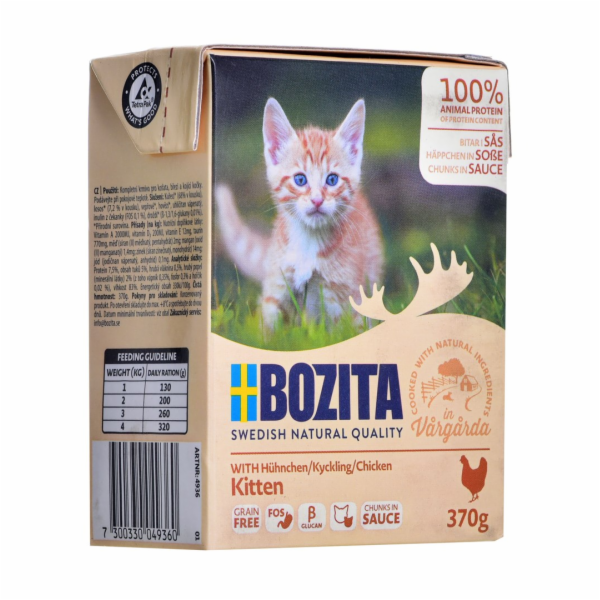BOZITA Fresh Menu Kitten Chunks in sauce - mokré krmivo p...