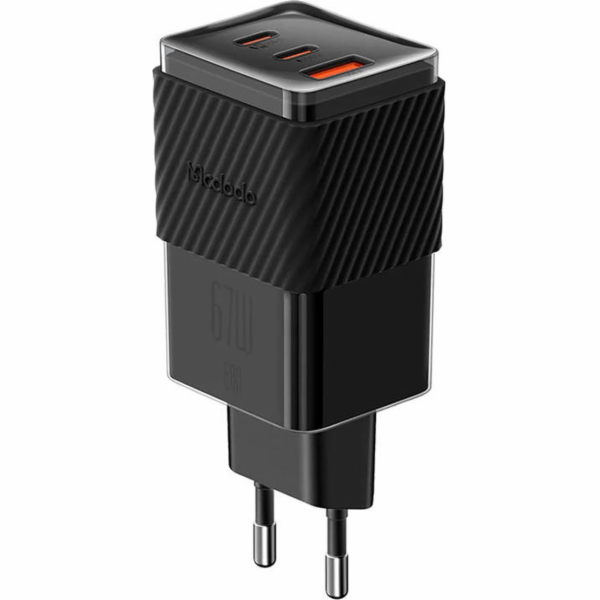 Nabíječka GaN 65W Mcdodo CH-1501, 2x USB-C, USB-A (černá)
