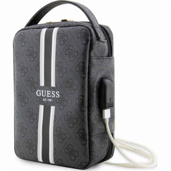 Guess PU 4G Printed Stripes Travel Universal Bag Black Gu...