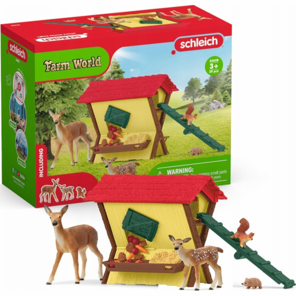 Schleich Farm World krmení lesních zvířat, hračka