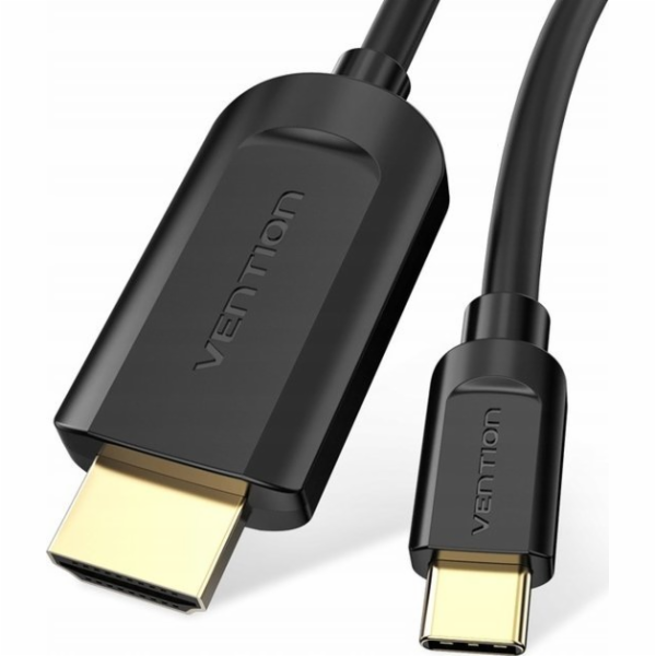 Cable USB-C to HDMI 1.4 Vention CGUBG 4K 30Hz 1,5m (black)
