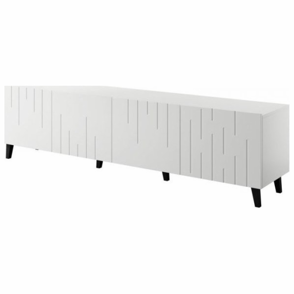 RTV skříň BARI 200x42x52 bílá mat