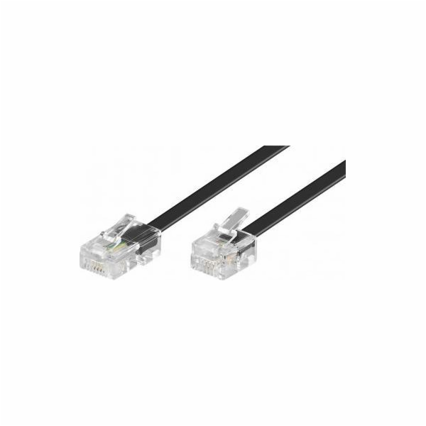 PremiumCord Kabel telefonní rovný 8P4C plug - 6P4C plug 1...