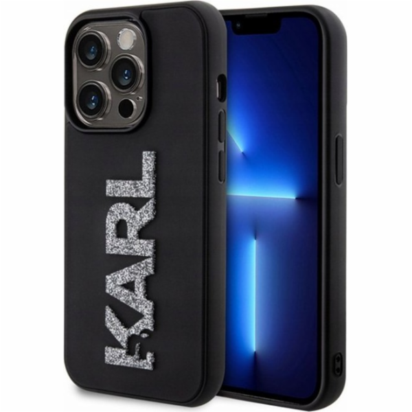 Karl Lagerfeld 3D Rubber Glitter Logo Karl Zadní Kryt pro...