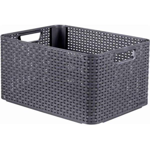 Úložný kufr CURVER STYLE, 30 l, šedý, 43×32×23 cm