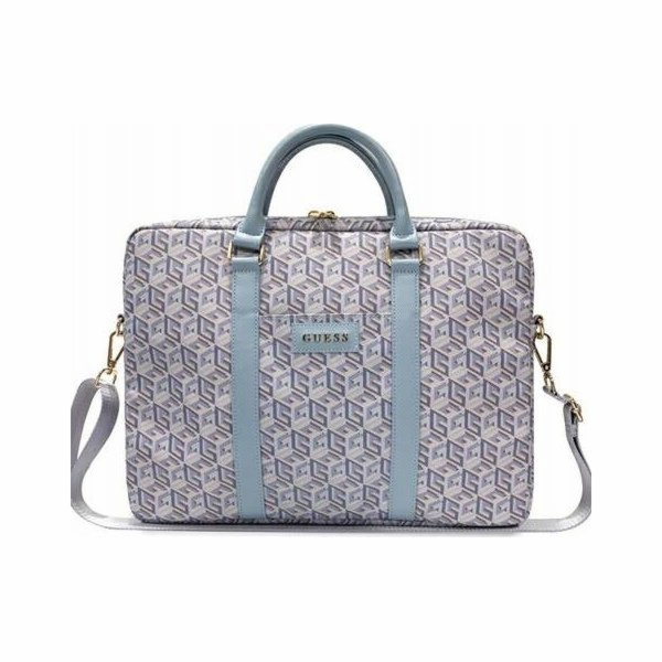 Guess PU G Cube Computer Bag 15/16" Blue Nové