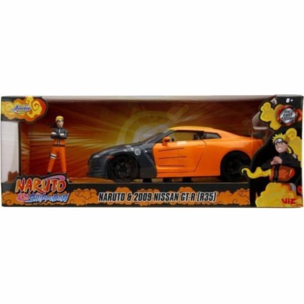 Naruto Nissan GT-R 1:24 + akční figurka Naruto Jada