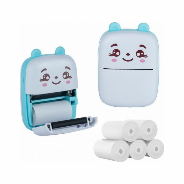 Extralink Kit | Termální tiskárna EPP-002 Modrá + Obyčejn...