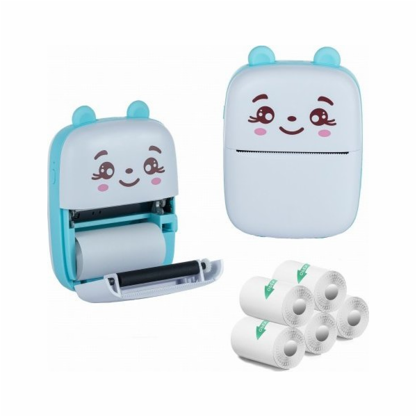 Extralink Kit | Termotiskárna EPP-002 Modrá + Samolepicí ...