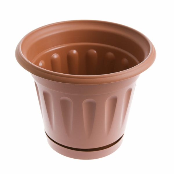 Hrnec Uniplastex Primavera UDP26, O 26 cm, hnědý