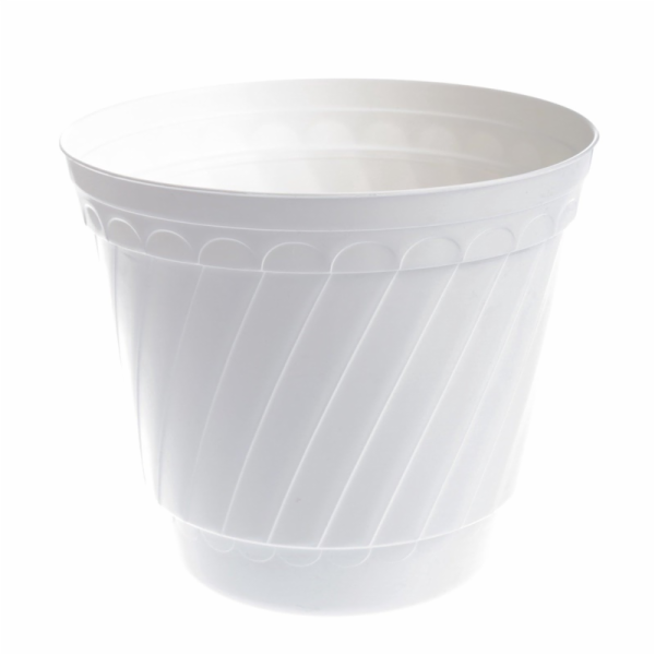 Hrnec Uniplastex Barok UDB26, plast, O 26 cm, bílý