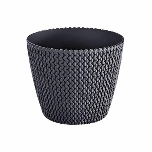 Hrnec Prosperplast Splofy DSP190, O 18,7 cm, černý