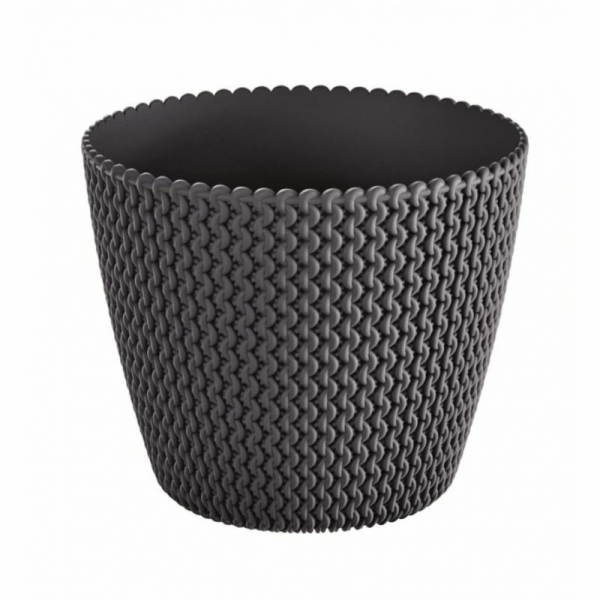 Hrnec Prosperplast Splofy DSP260, O 26 cm, tmavě šedý