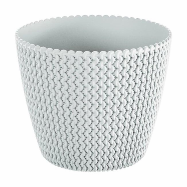 Hrnec Prosperplast Splofy DSP160, V 15,7 cm, bílý
