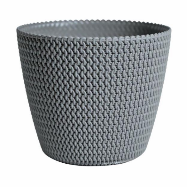Hrnec Prosperplast Splofy DSP160, V 15,7 cm, šedý