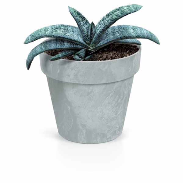 Hrnec Prosperplast Cube, plast, O 30 cm, šedý