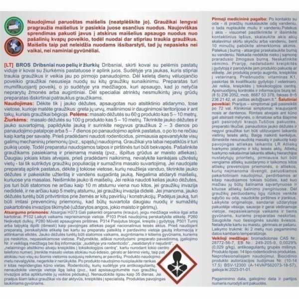 Vločky pro hlodavce Bros, 100g