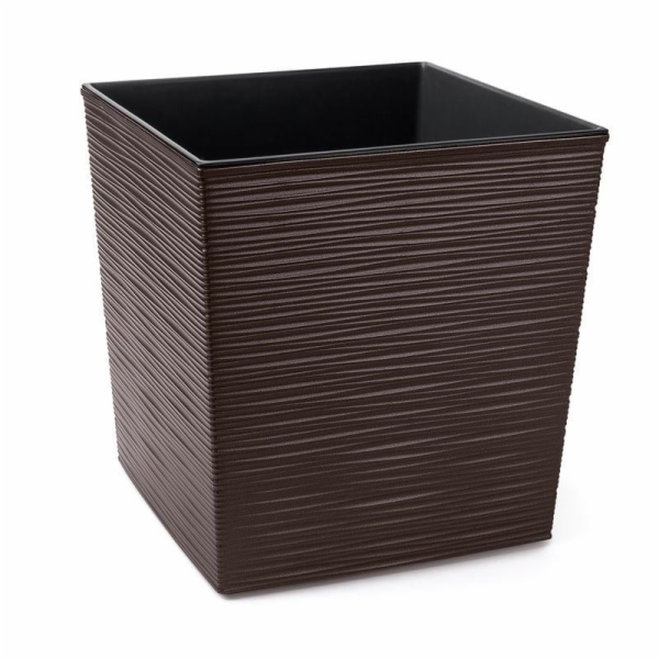 Hrnec Lamela 600-83, plast, O 30 cm, hnědý