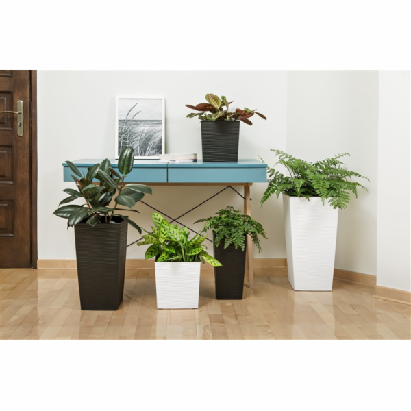 Hrnec Lamela 601-50, plast, H 40 cm, šedý