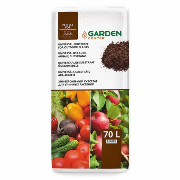 Univerzální rašelinový substrát GARDEN CENTER, 70 l