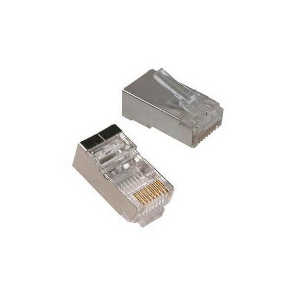 Zástrčky Okko, RJ45, 8P8C, stíněné, 6 ks.