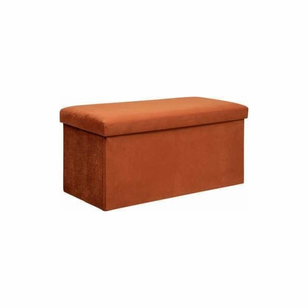 Pouf Atmosphera 197333C, oranžový, 76 cm x 38 cm x 38 cm