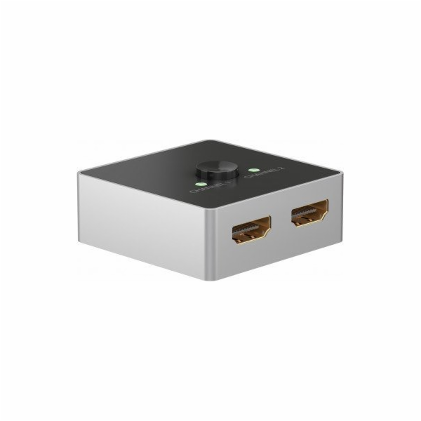 goobay Manuální přepínač HDMI 2 na 1 (4K @ 60 Hz), přepín...