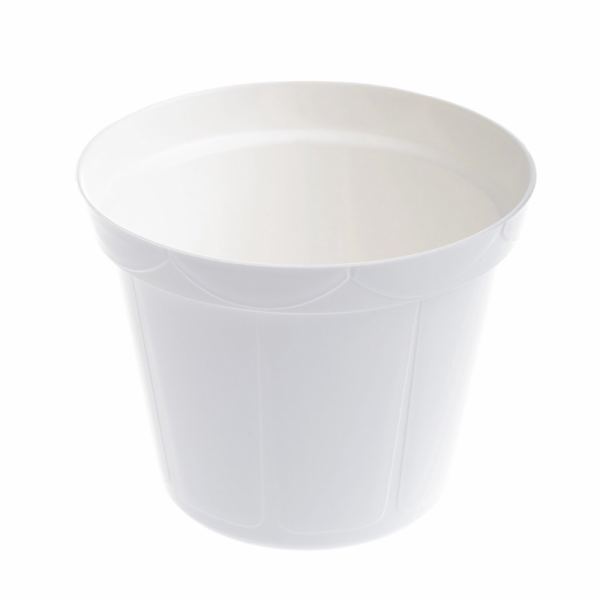 Hrnec Uniplastex Classic UDC12, plast, O12cm, bílý