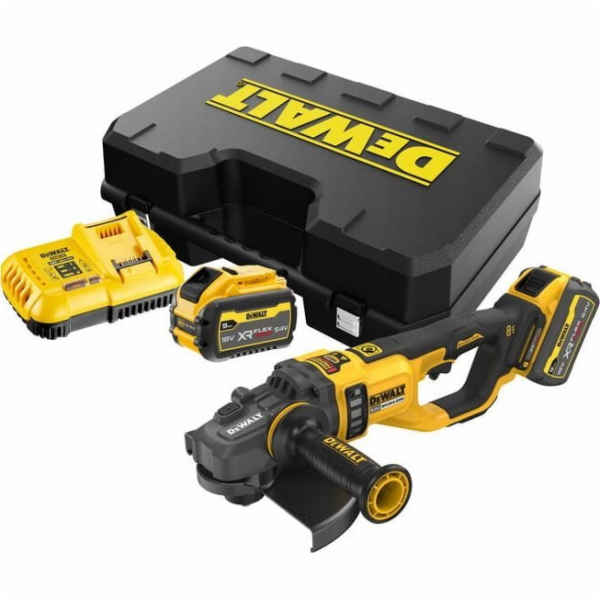 DCG460X2 DEWALT AKU 54V ÚHLOVÁ BEZUHLÍKOVÁ BRUSKA FLEXVOL...