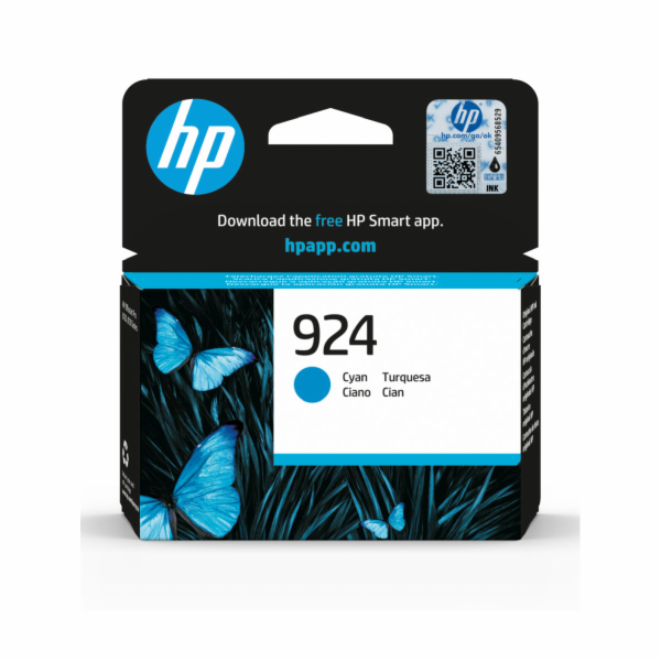 HP 4K0U3NE ink cartridge cyan No. 924