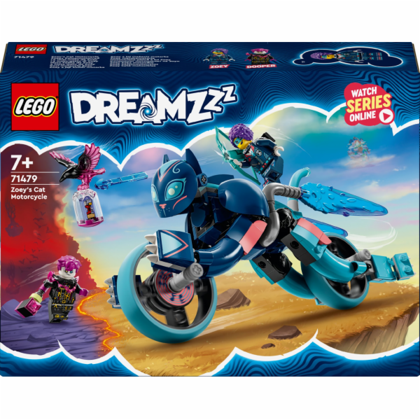 Stavebnice LEGO 71479 DREAMZzz Zoey s Cat Motorcycle
