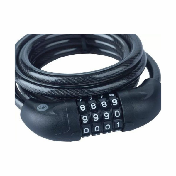 Kabel na kolo s kombinovaným zámkem -YCC0/10/180/2 černý