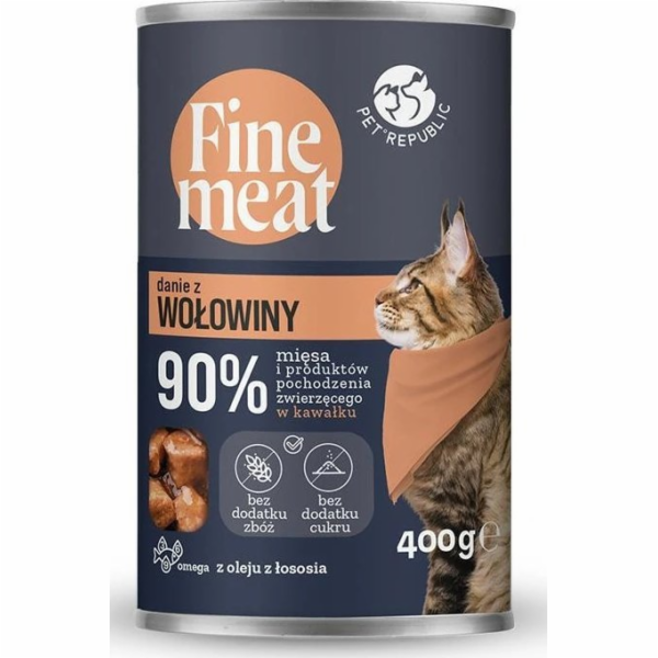 PET REPUBLIC Jemné maso Hovězí pokrm - mokré krmivo pro k...