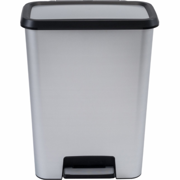 KOŠ NA ODPADKY CURVER S PEDÁLEM 50L /IML METALIZOVANÝ