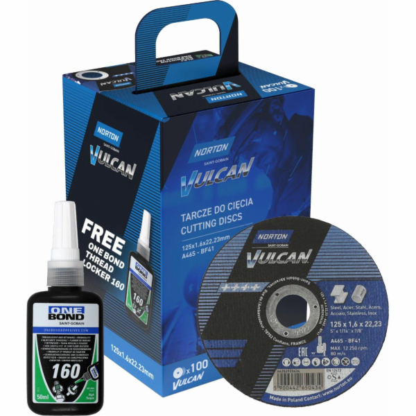 NORTON SHIELD. VULCAN 125 x 1 6 /100ks + ONE BOND LEPIDLO