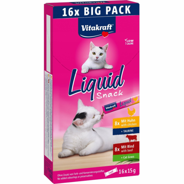 VITAKRAFT Cat Liquid-Snack with beef and chicken - pamlse...