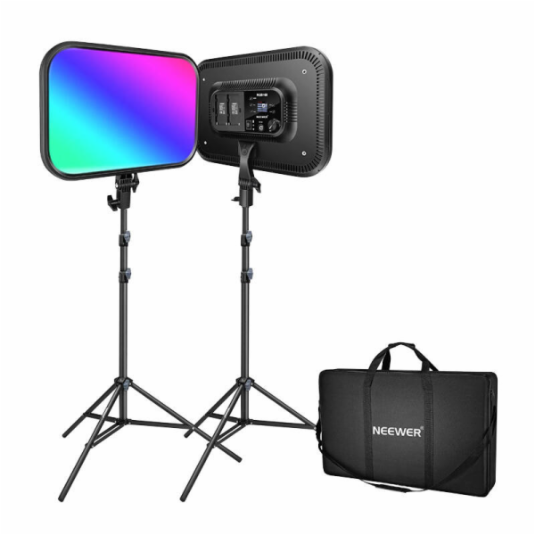 Sada Neewer RGB168 RGB LED, dvě lampy 60W 2500-8500K