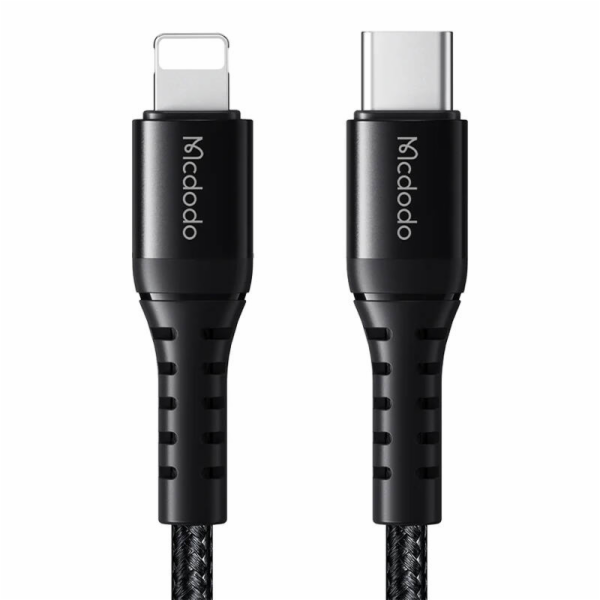 Kabel USB-C na lightning Mcdodo CA-5630, 36W, 0,2 m (černý)