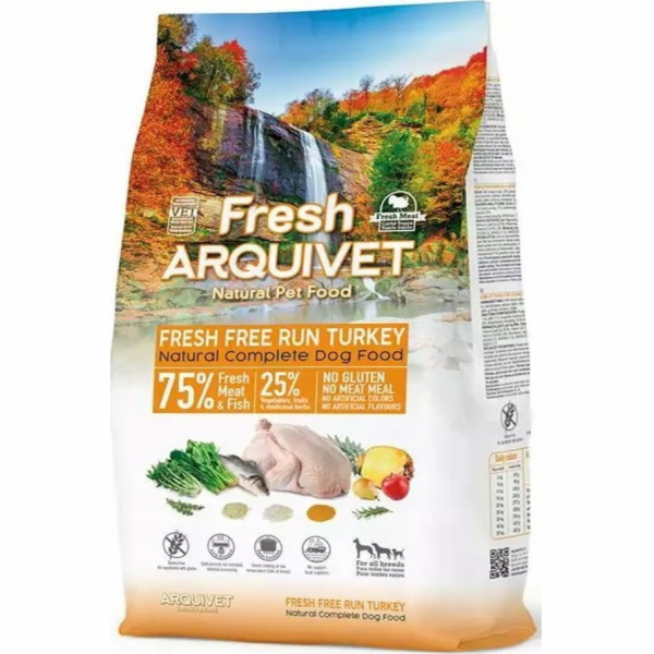 ARQUIVET Fresh Turkey and fish - polovlhké krmivo pro psy...