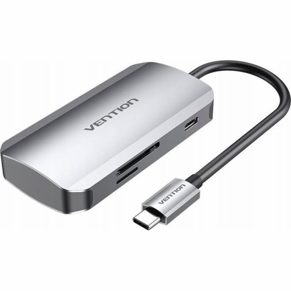 USB-C to 3x USB3.0 Docking Station, SD, TF, PD 0.15m Vent...