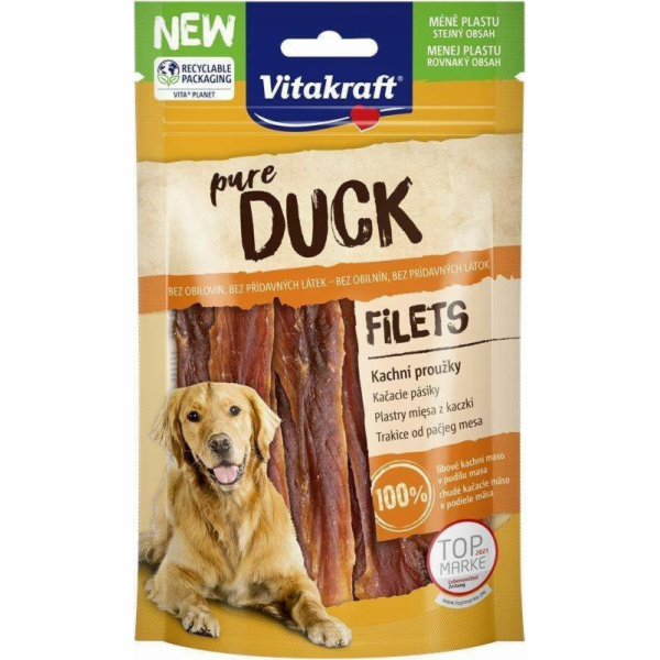 VITAKRAFT Pure Duck Fillets - pamlsek pro psa - 80 g