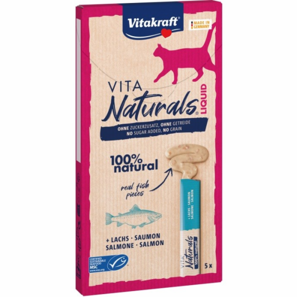 VITAKRAFT Vita Naturals Liquid Salmon - pamlsek pro kočky...