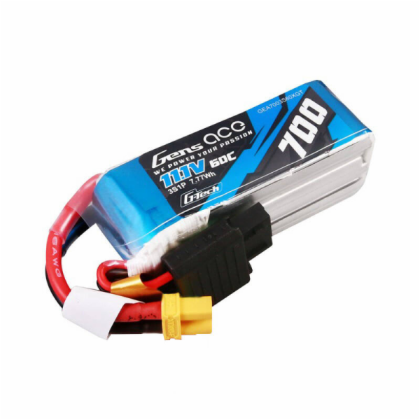Akumulátor Gens ace G-Tech 700mAh 11.1V 60C 3S1P Lipo Bat...
