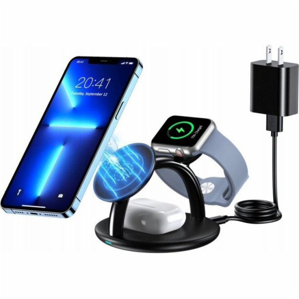 Holder with magnetic wireless charger 3in1 Choetech T587-...
