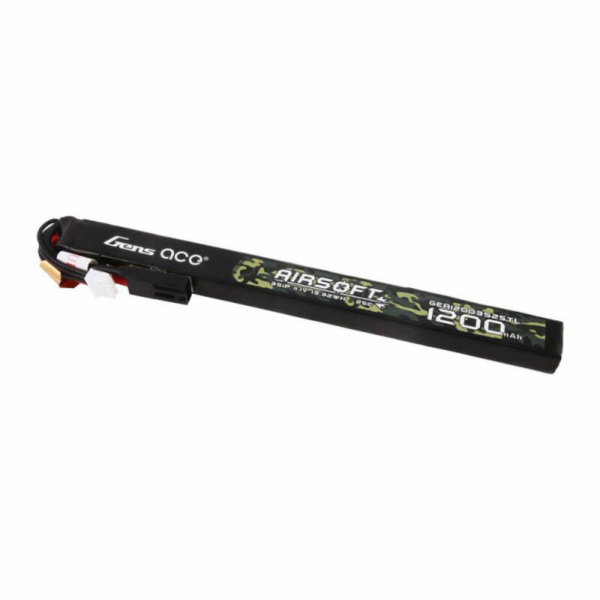 Gens ace 25C 1200mAh 3S1P 11.1V Airsoft Gun Lipo Battery ...
