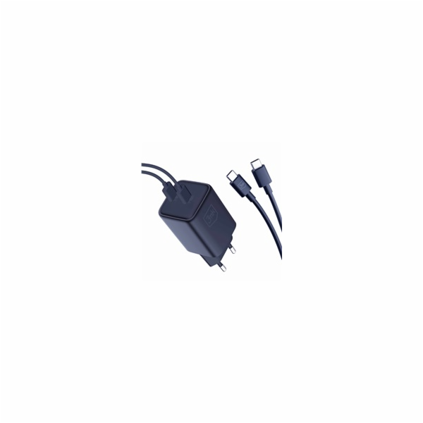 3mk Hyper Charger PD 45W+USB Cable C to C Black